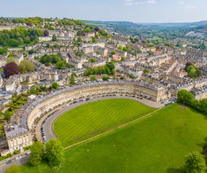 greatlittlebreaks - bath - royal crescent - aerial view